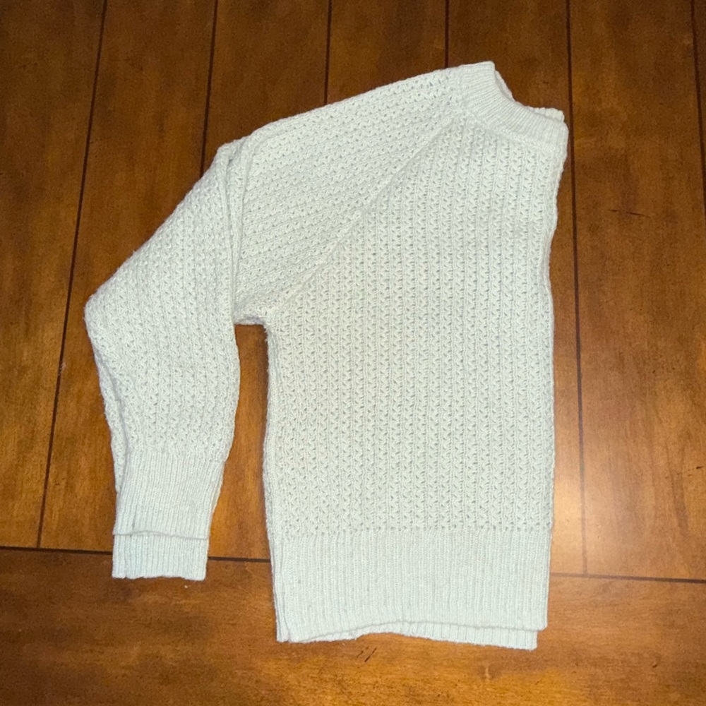 Maurices Soft MInt green /Soft Grayish Cable Knit Sweater